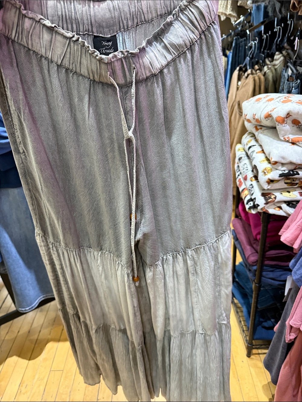 Classic High-Rise Wide-Leg Flowy Pant